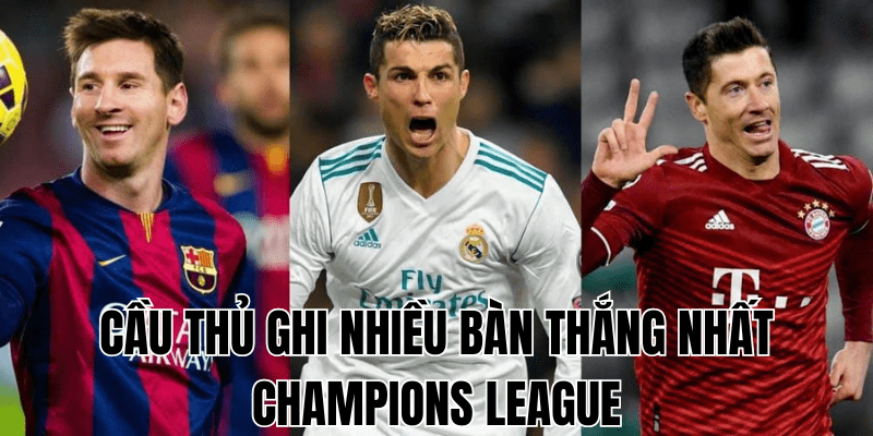 cầu thủ ghi nhiều bàn thắng nhất Champions League